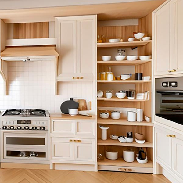 Dispense per Cucine Milano: Ottimizzare lo Spazio con Stile Dispense per Cucine Milano: cucina con mobili in legno chiaro