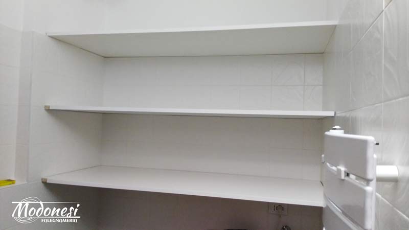 Armadio Su Misura Vano Lavatrice Bagno Milano 03
