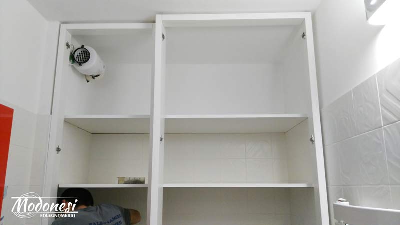 Armadio Su Misura Vano Lavatrice Bagno Milano 04