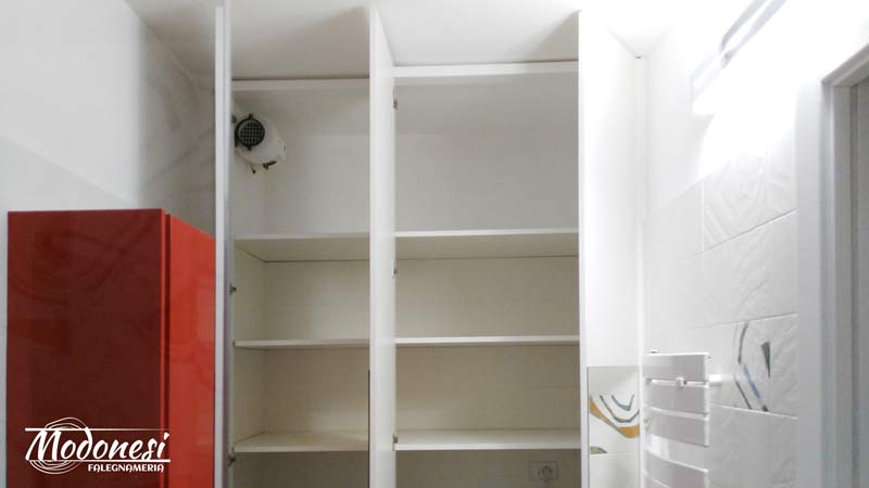 Armadio Su Misura Vano Lavatrice Bagno Milano 09