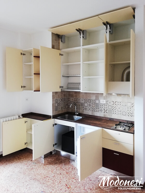 Cucina Su Misura In Nicchia Per Un Appartamento A Milano Finito 08