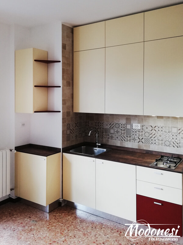 Cucina Su Misura In Nicchia Per Un Appartamento A Milano Finito 09
