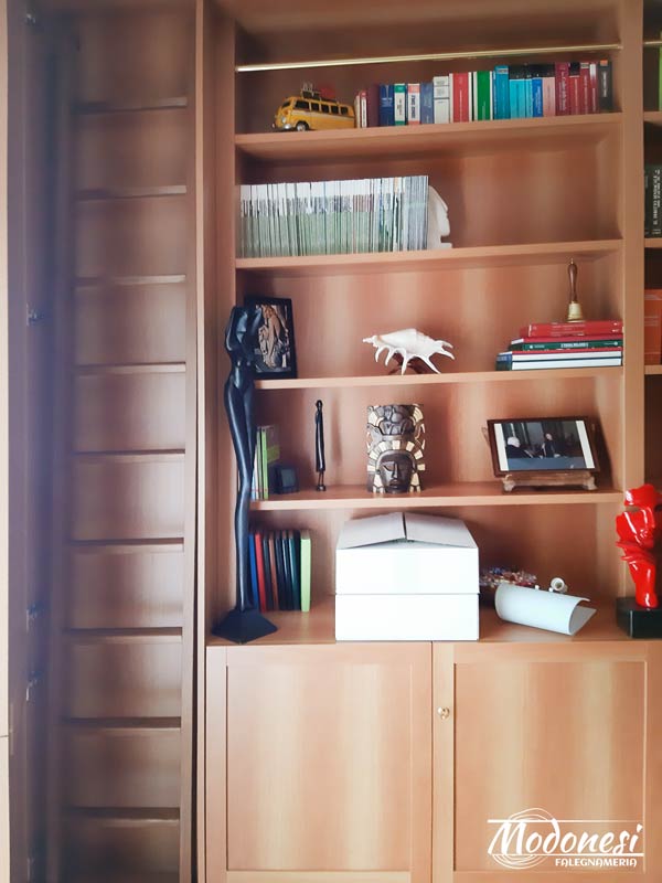 Libreria Boiserie Su Misura In Legno Per Avvocato Milano Finito 07