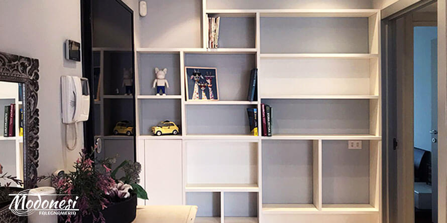 Libreria su Misura Bianca per una Coppia di Milano Rho Libreria su Misura Bianca per una Coppia di Milano Rho