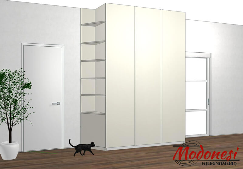 Armadio Da Ingresso Render 02