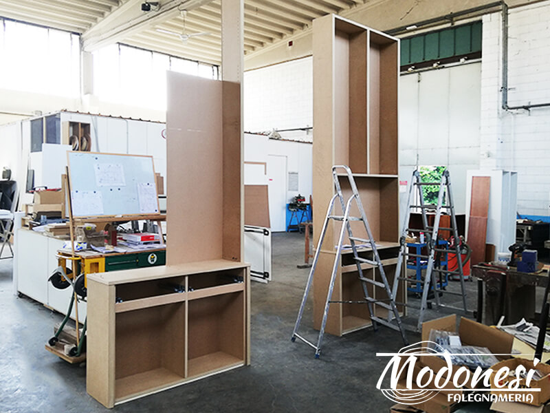 Mobile Libreria Verde Per Lo Studio Di Un Avvocato A Milano Lab 03
