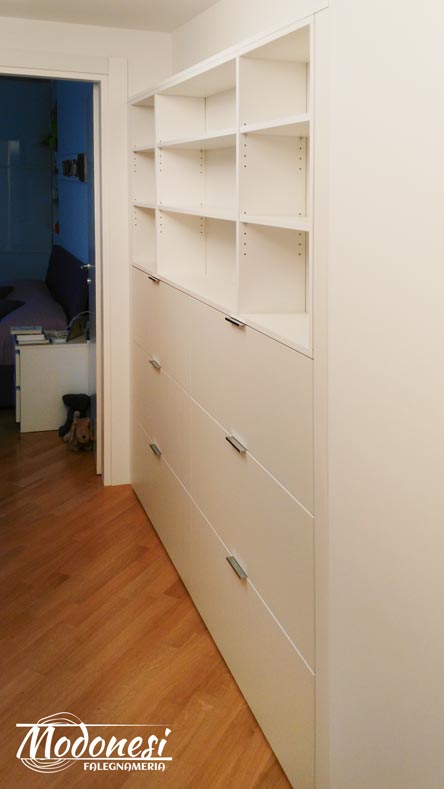 Realizzazione Scarpiera E Libreria Milano Lorenteggio 02
