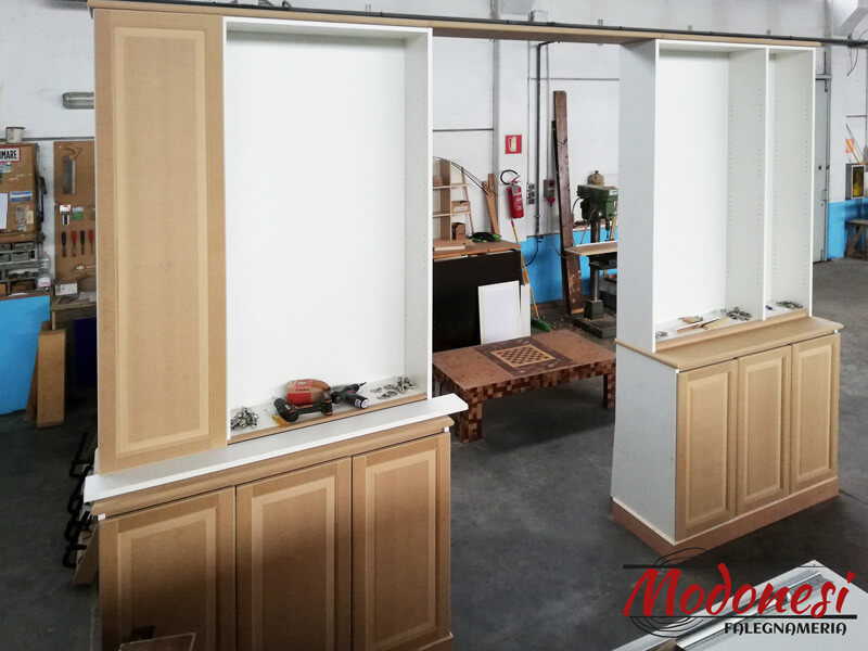 Mobile Soggiorno Bianco Su Misura Per Una Casa A Milano Laboratorio 03