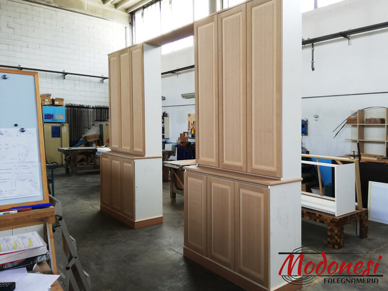 Mobile Soggiorno Bianco Su Misura Per Una Casa A Milano Laboratorio 04