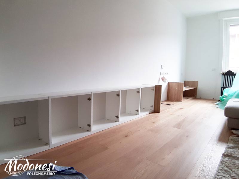 Mobile Tv Soggiorno Per Una Casa A Milano In Corso Sempione Applicazione 02