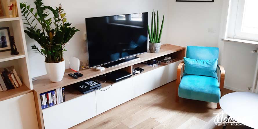 Mobile TV soggiorno per una casa a Milano in Corso Sempione Mobile TV soggiorno per una casa a Milano in Corso Sempione